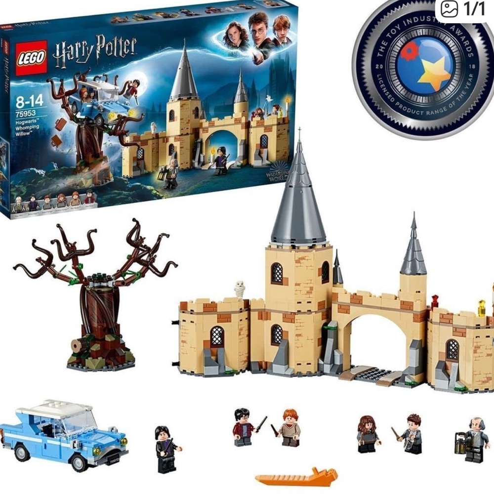 Lego Harry Potter Tan and Blue Hogwarts Whomping Willow Set